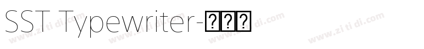 SST Typewriter字体转换